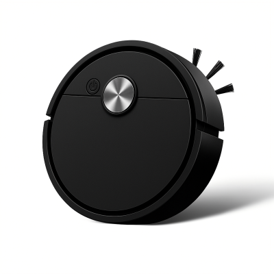 Ultra-Thin Mini Robot Vacuum Cleaner - USB Rechargeable, Ideal for Bedrooms & Small Offices