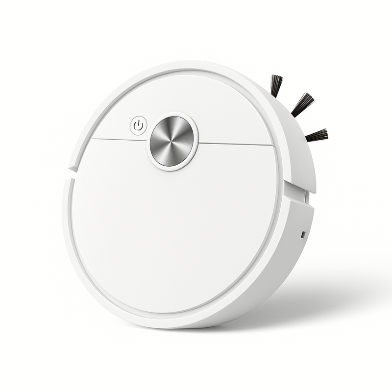 Ultra-Thin Mini Robot Vacuum Cleaner - USB Rechargeable, Ideal for Bedrooms & Small Offices - Image 2